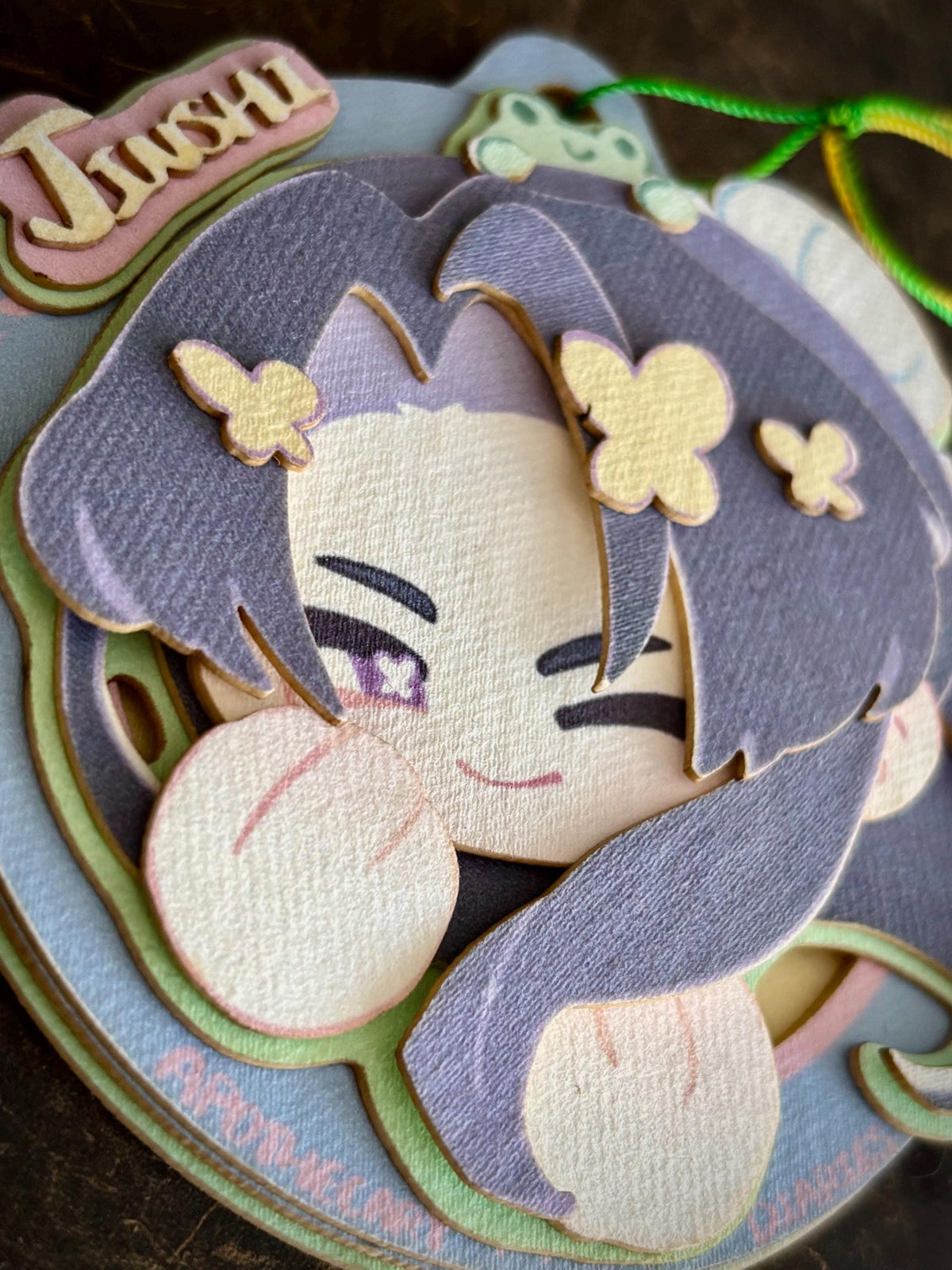 Maomao Jinshi | paper biscuit, charm/ornament | ~10x9cm
