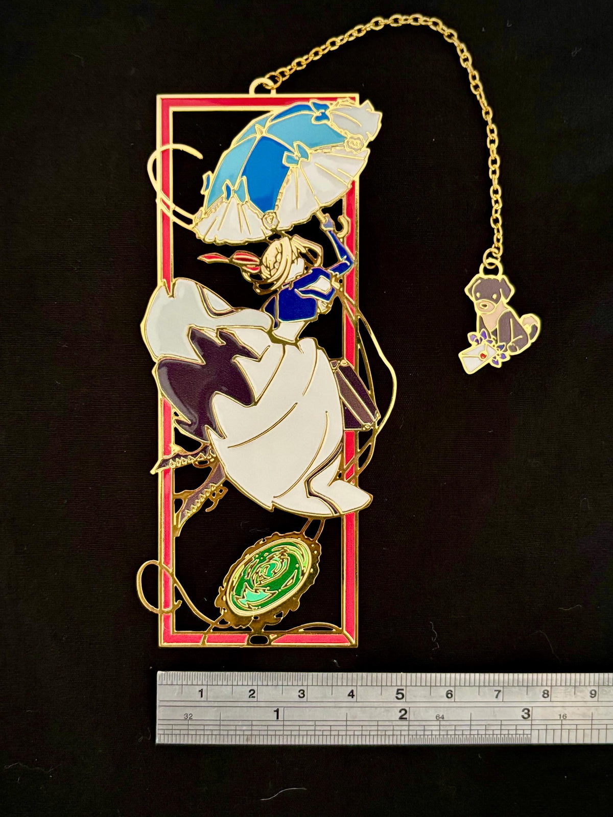 Auto Memory Doll inspired | violet | Enamel Bookmark / Charm | 11x4cm