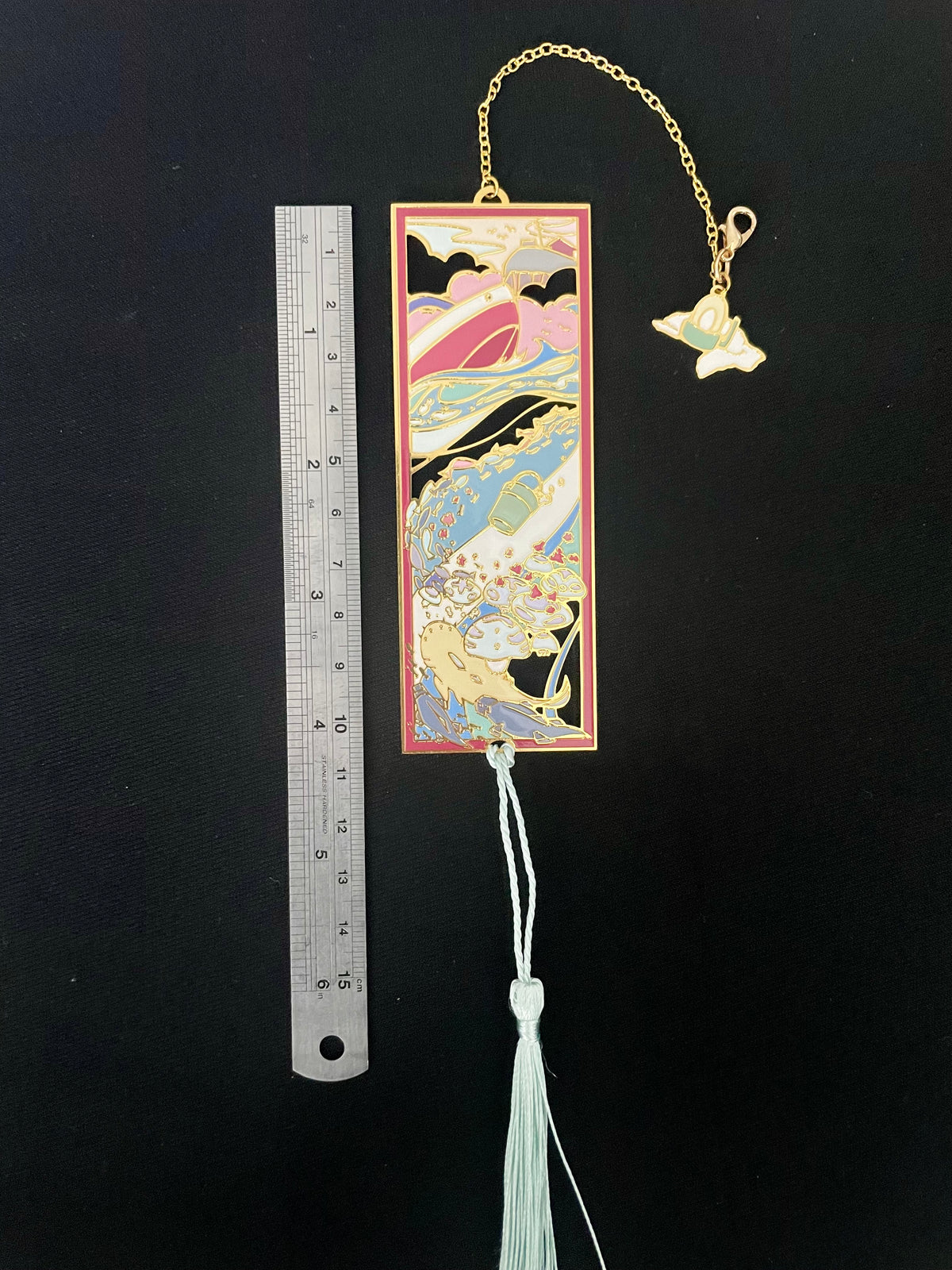 Goldfish Princess inspired | anime movie | Enamel Bookmark / Charm | 11x4cm