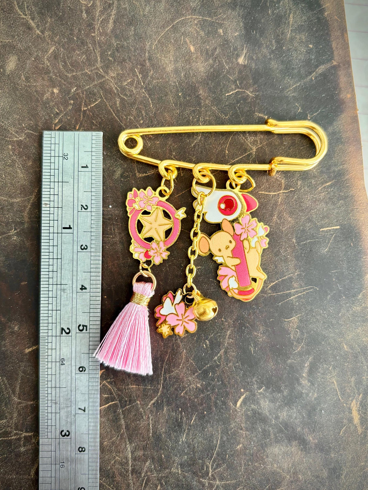 Card Captor inspired | Sakura Kero Chan| Dangle Pin Charm