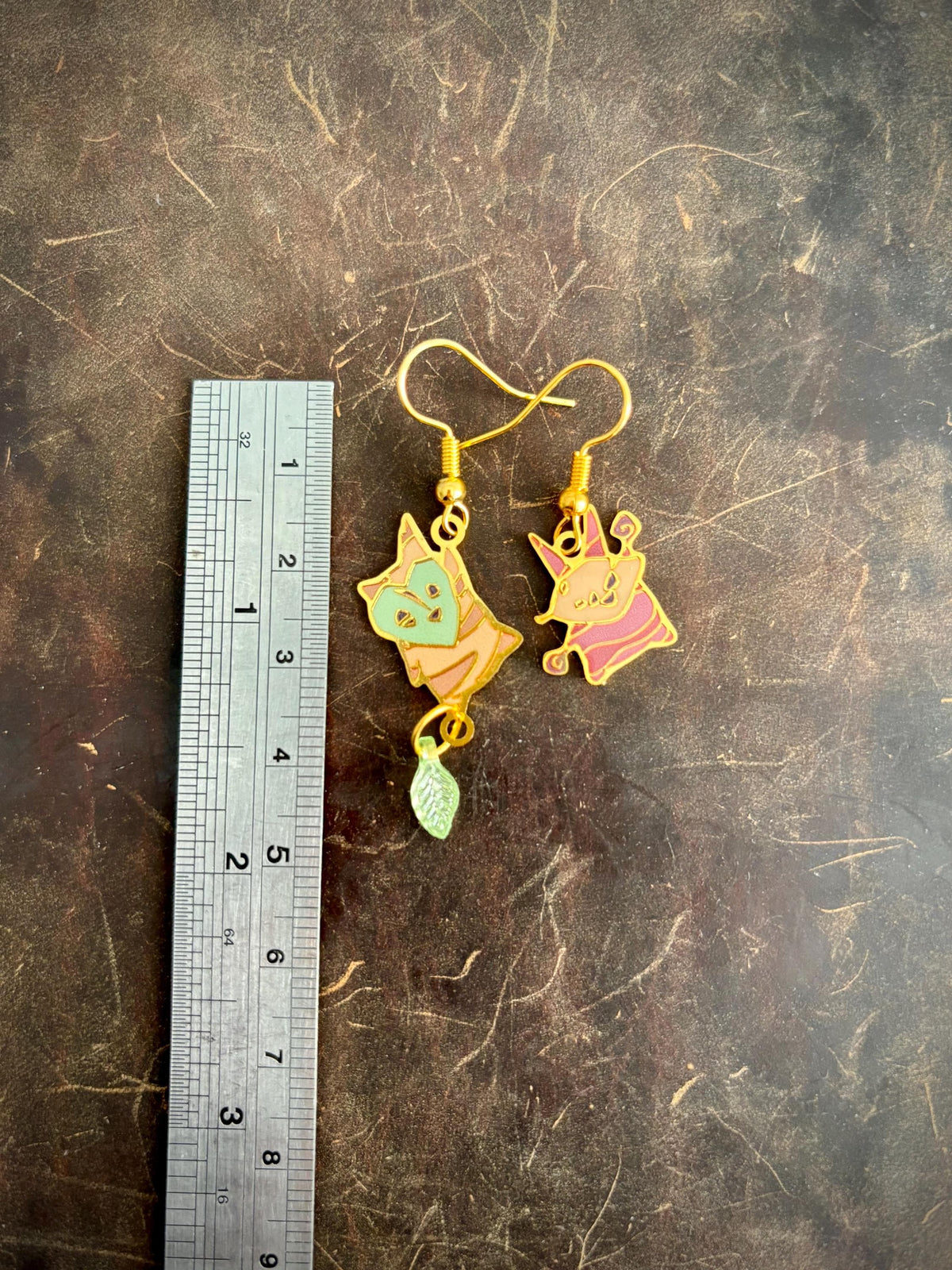 botw/totk inspired | Forest Spirits | Thin/light double-sided Enamel Earrings small
