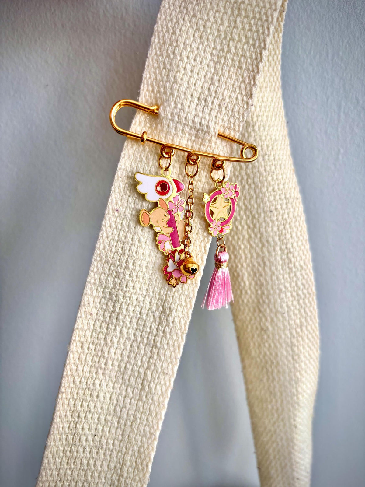 Card Captor inspired | Sakura Kero Chan| Dangle Pin Charm