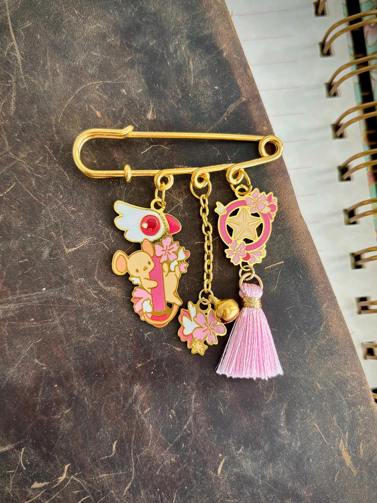 Card Captor inspired | Sakura Kero Chan| Dangle Pin Charm