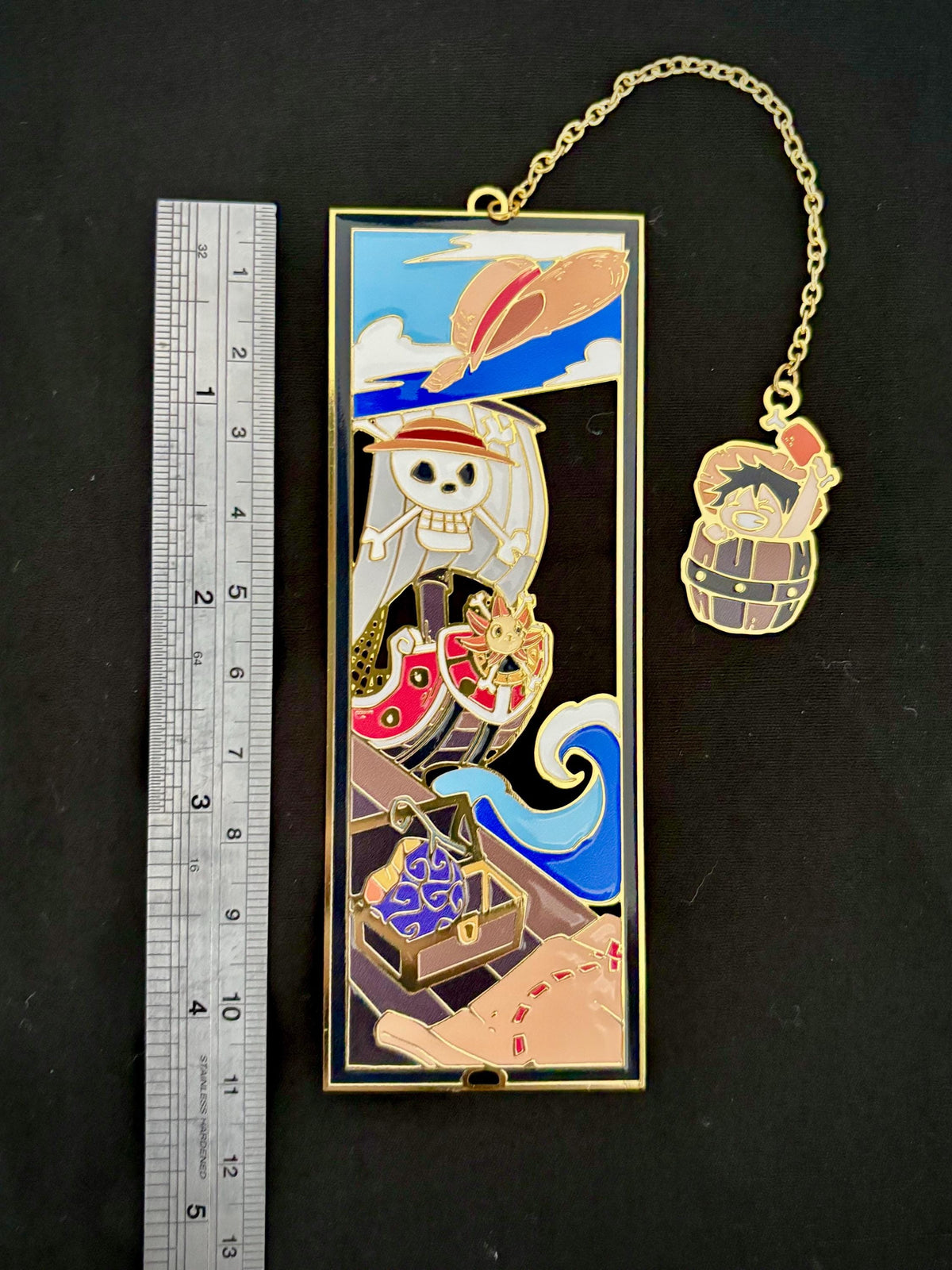 Pirate King inspired | anime | Enamel Bookmark / Charm | 11x4cm