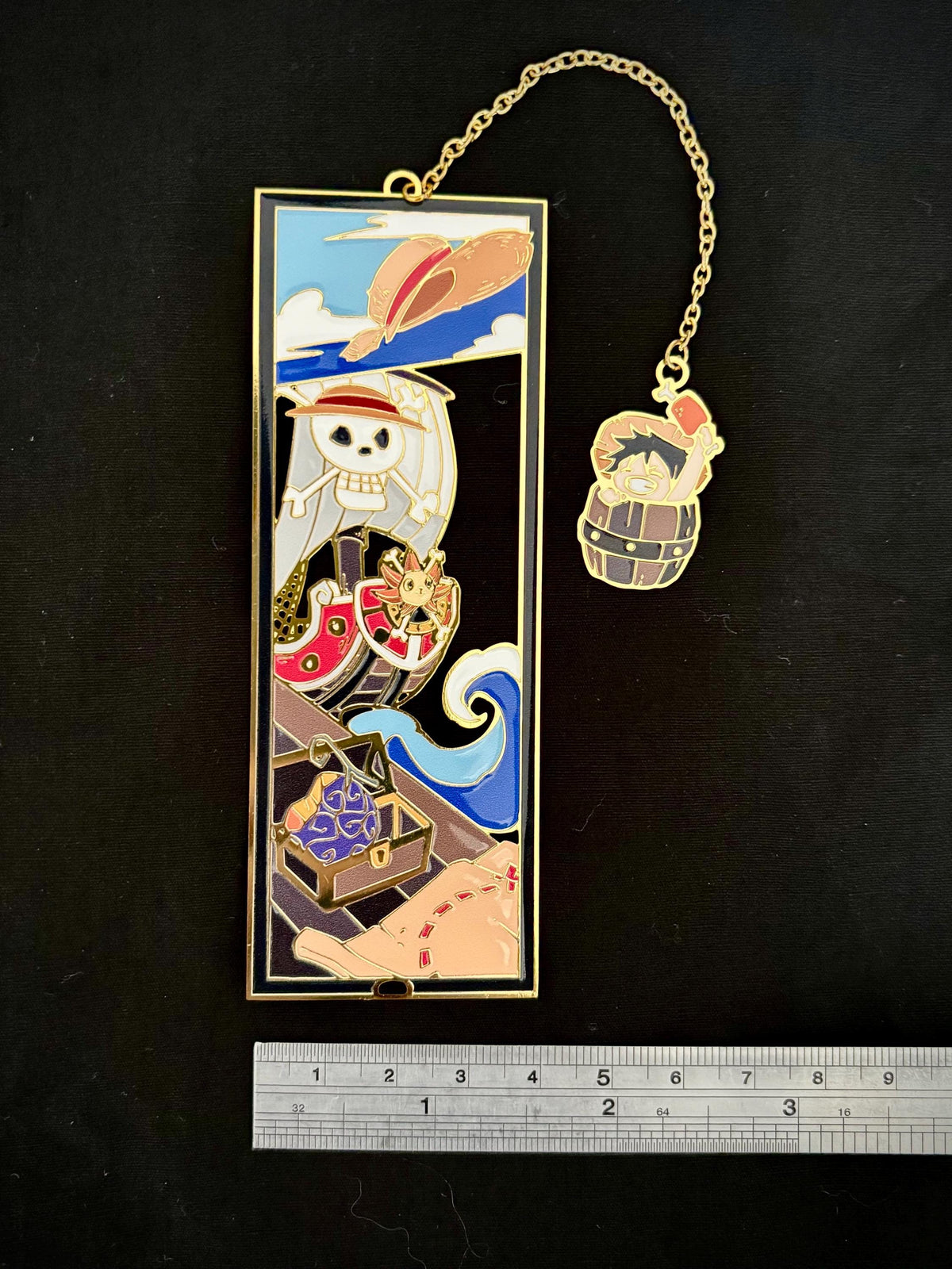 Pirate King inspired | anime | Enamel Bookmark / Charm | 11x4cm