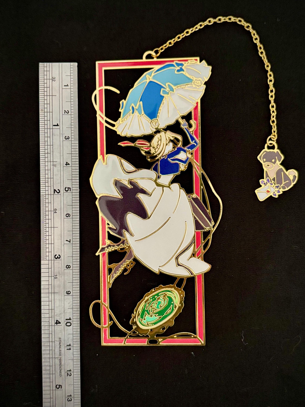 Auto Memory Doll inspired | violet | Enamel Bookmark / Charm | 11x4cm