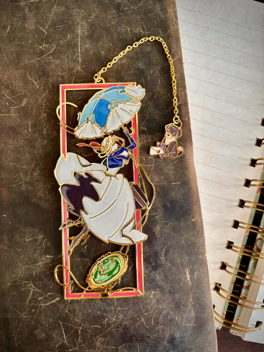 Auto Memory Doll inspired | violet | Enamel Bookmark / Charm | 11x4cm