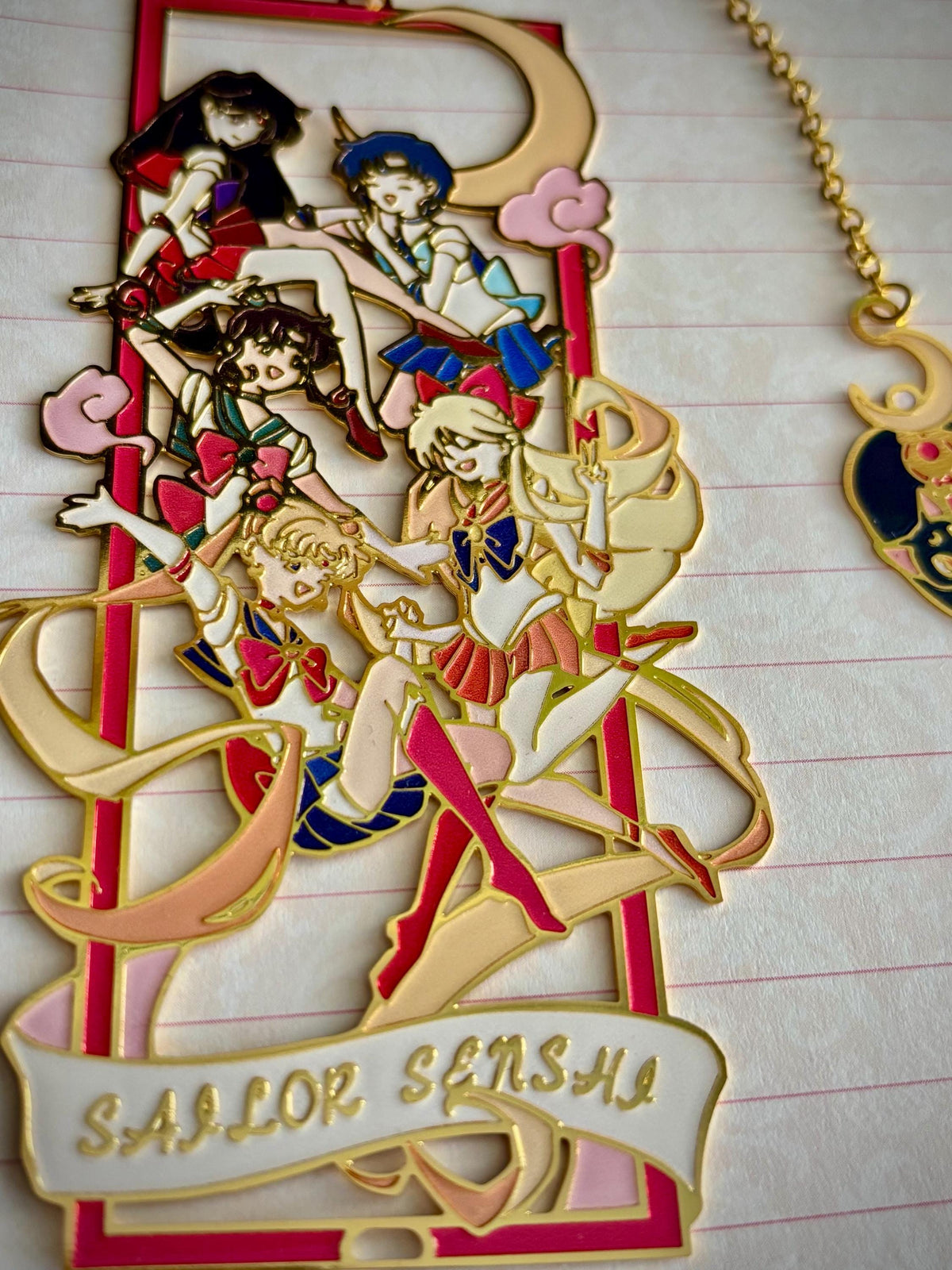 Sailor Senshi inspired | magical girls | Enamel Bookmark / Charm | 11x4cm