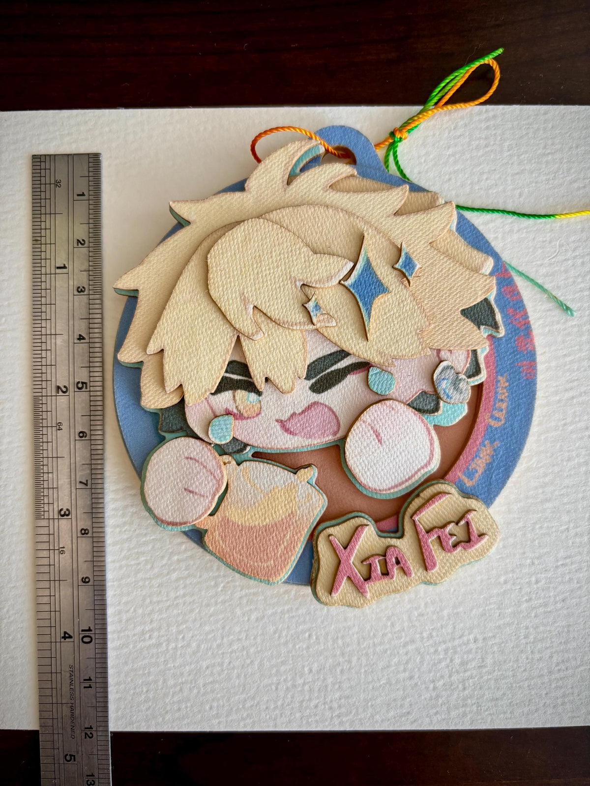 XF | link click | paper biscuit, charm/ornament | ~10x9cm