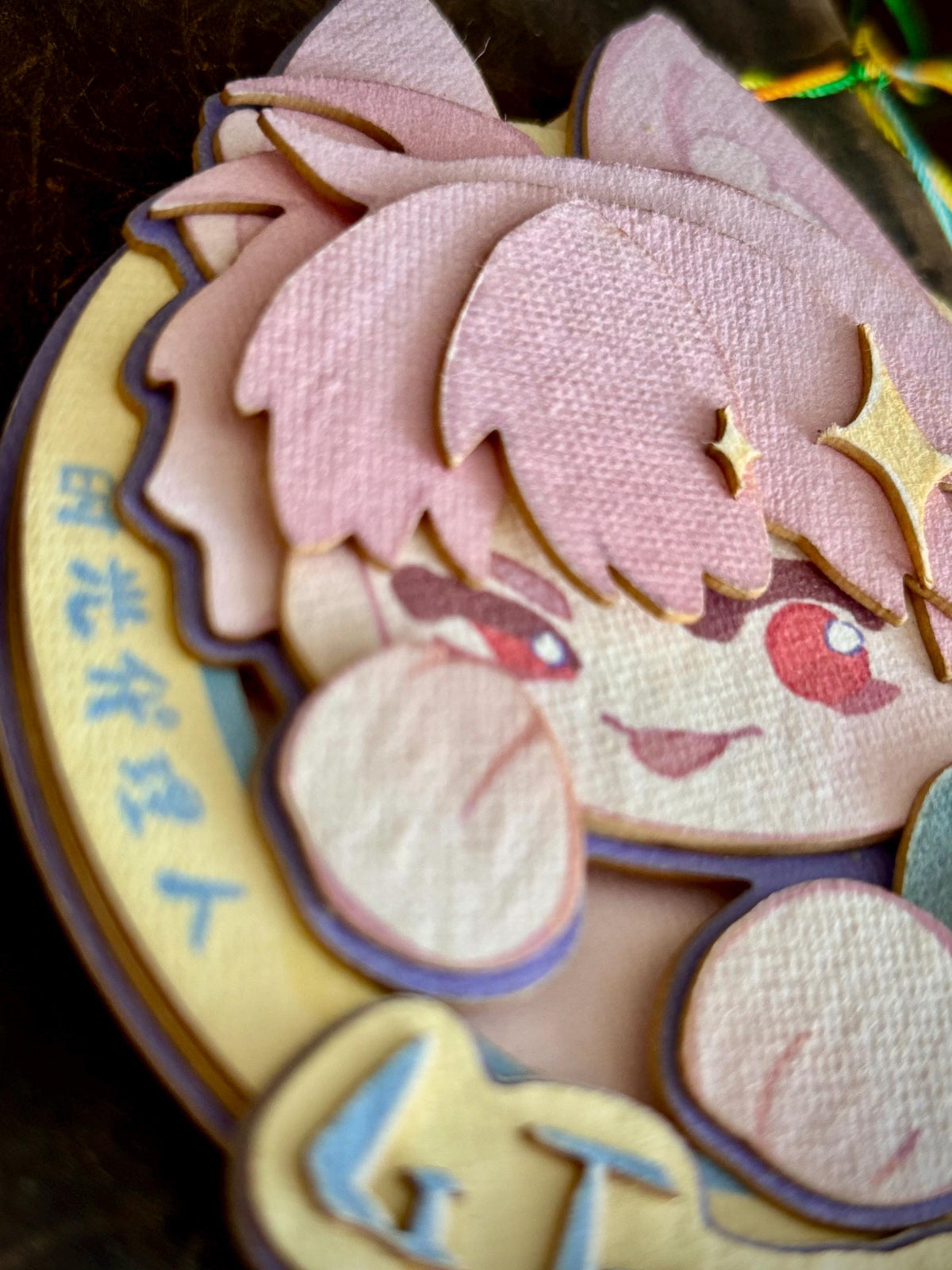 LTC | link click | paper biscuit, charm/ornament | ~10x9cm