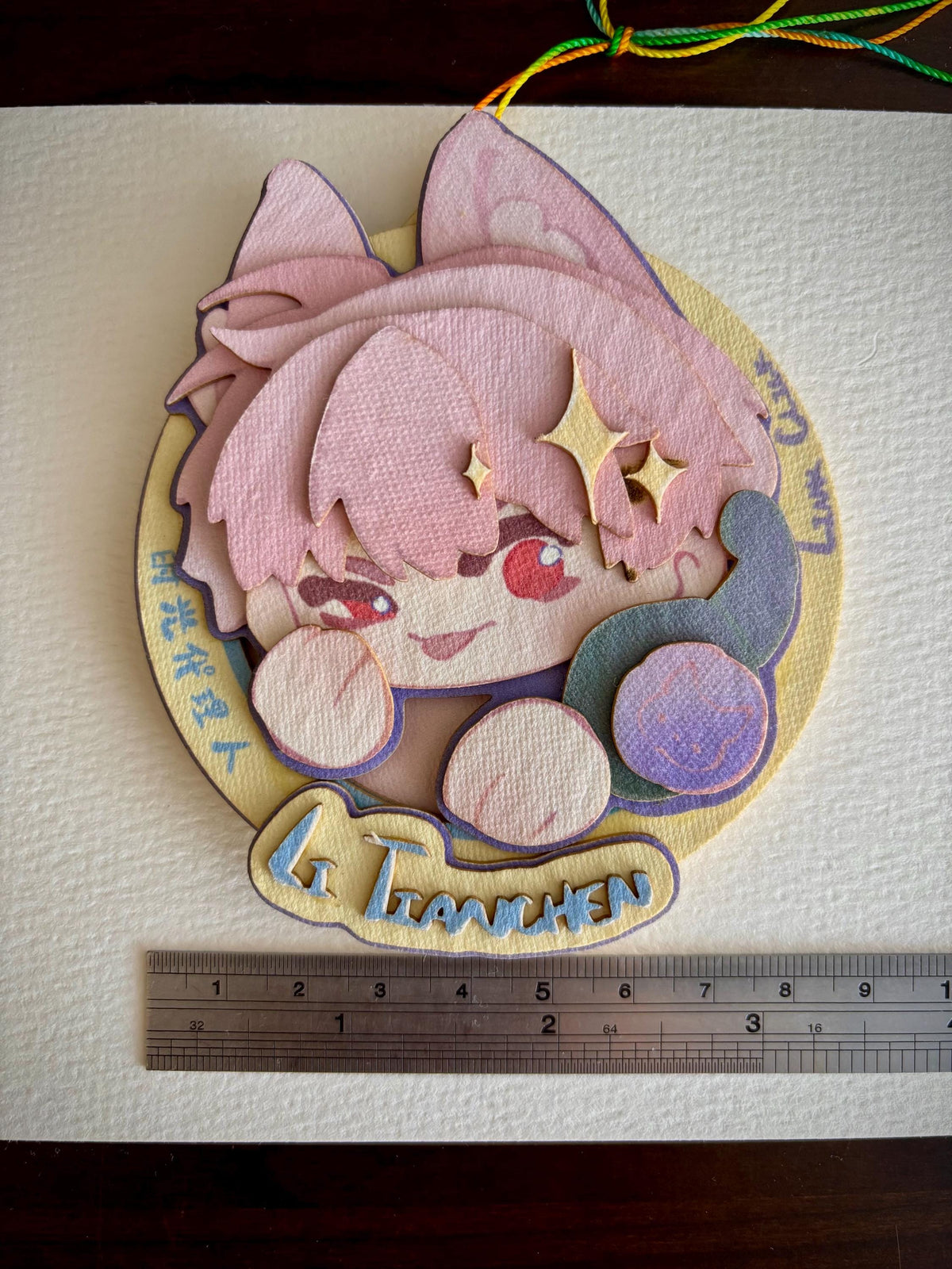 LTC | link click | paper biscuit, charm/ornament | ~10x9cm