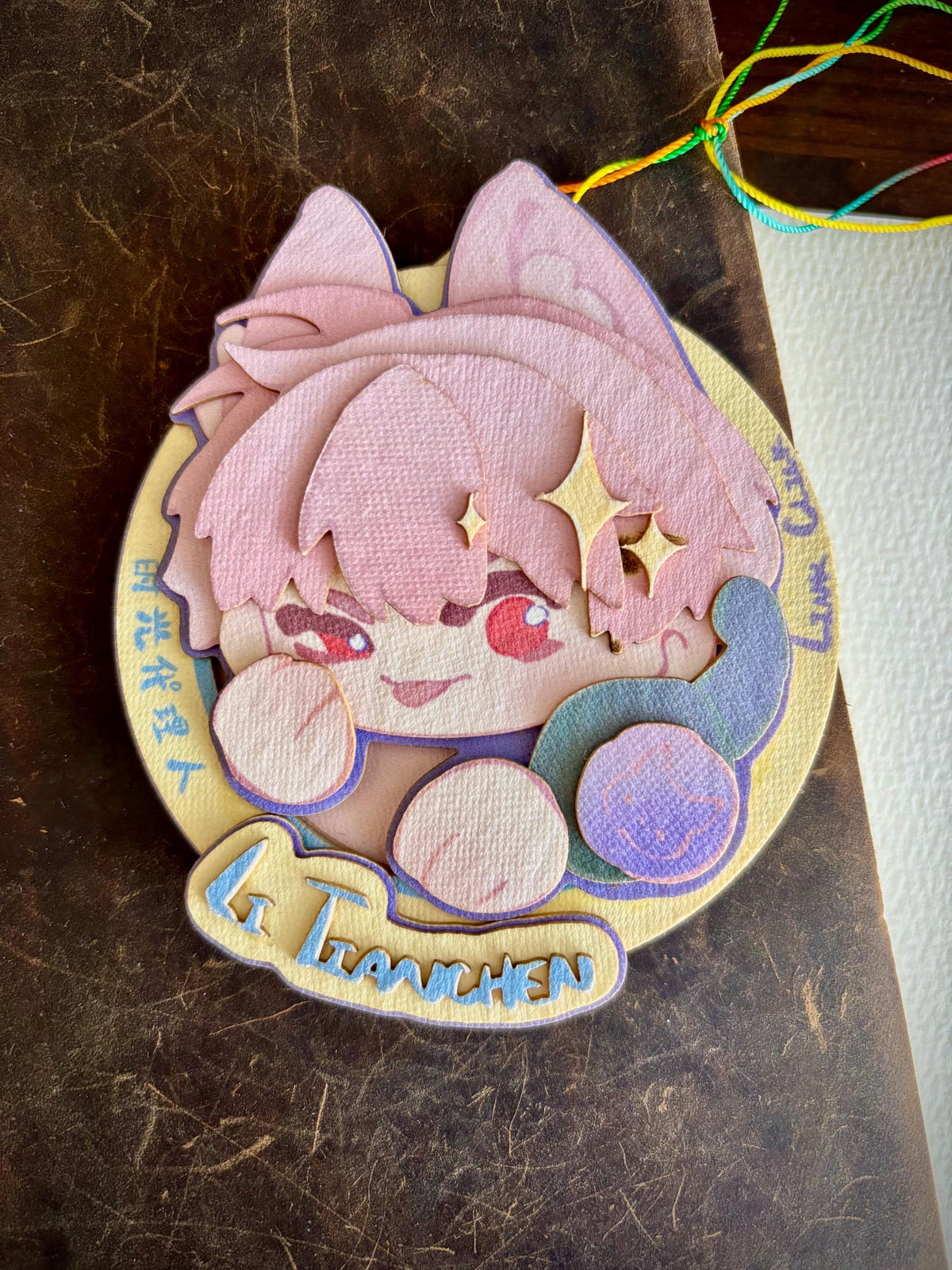LTC | link click | paper biscuit, charm/ornament | ~10x9cm