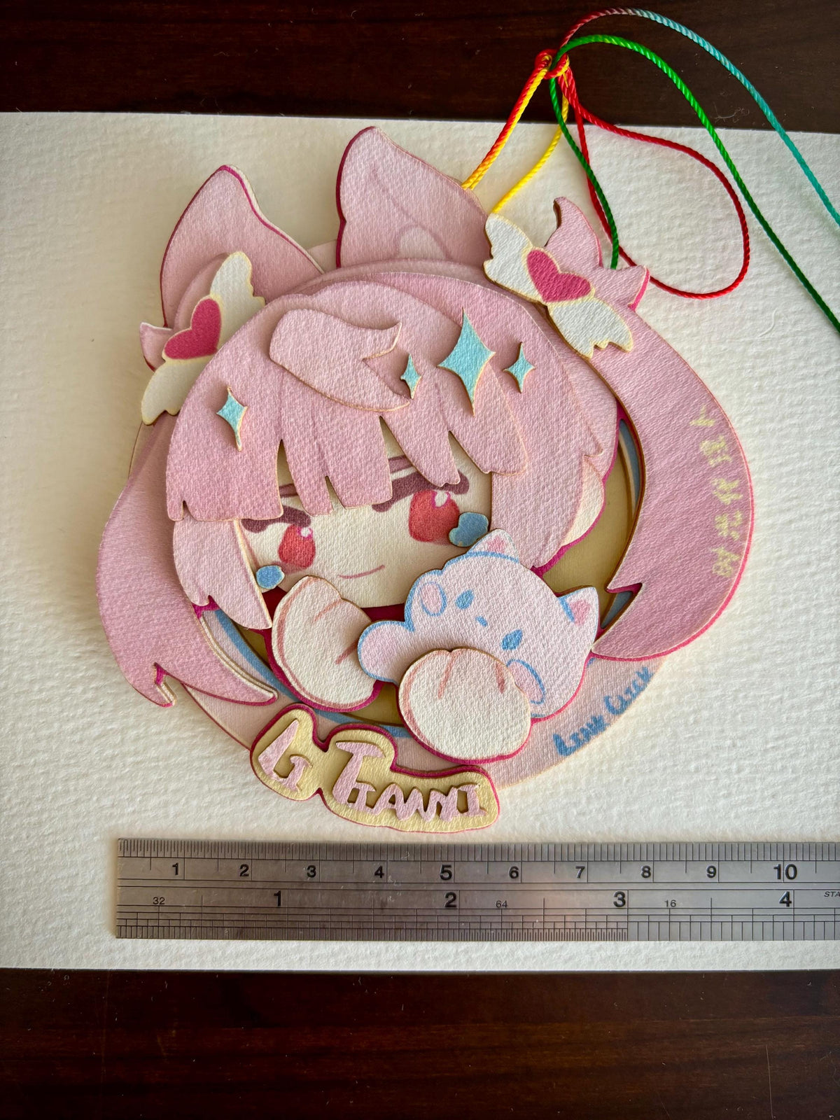 LTX | link click | paper biscuit, charm/ornament | ~10x9cm