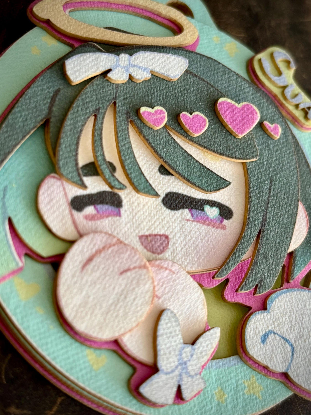 Sua | ALNST | paper biscuit, charm/ornament | ~10x9cm