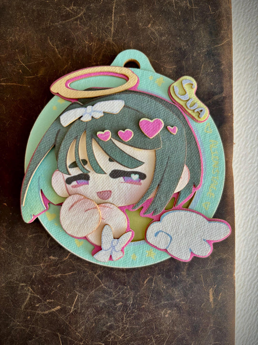 Sua | ALNST | paper biscuit, charm/ornament | ~10x9cm