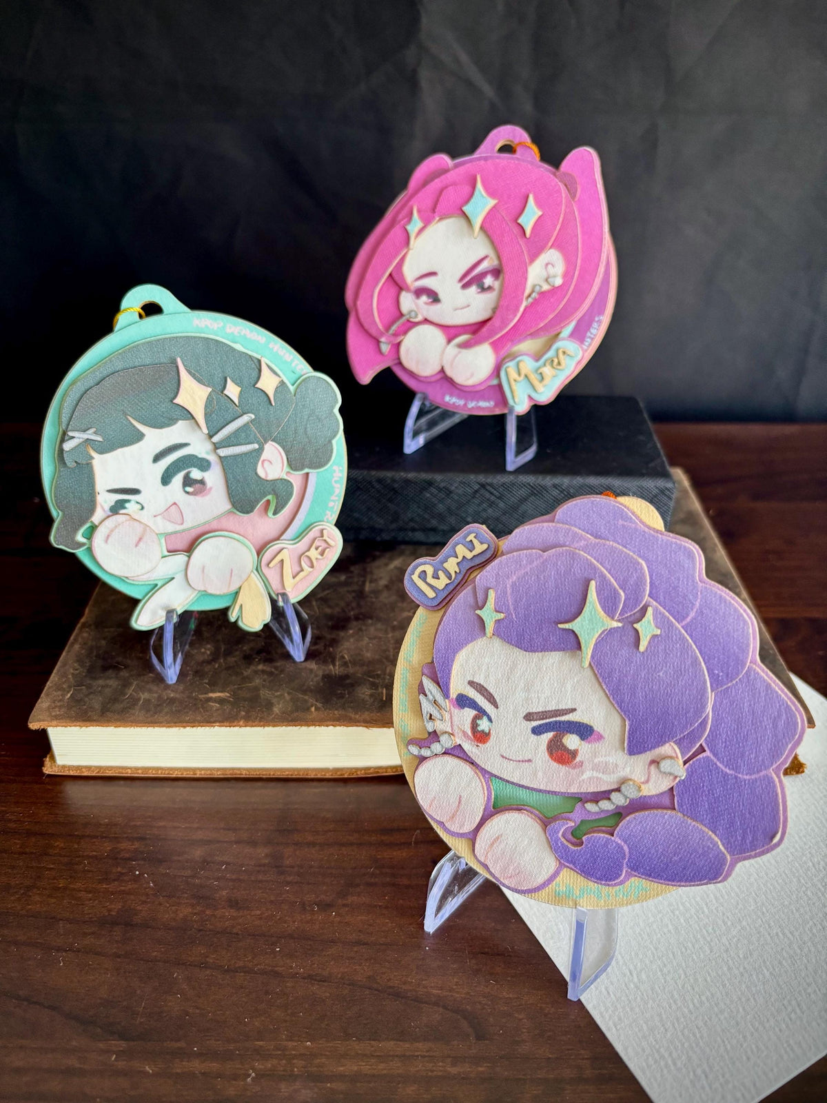 KDH | Huntrix | paper biscuit, charm/ornament | ~10x9cm