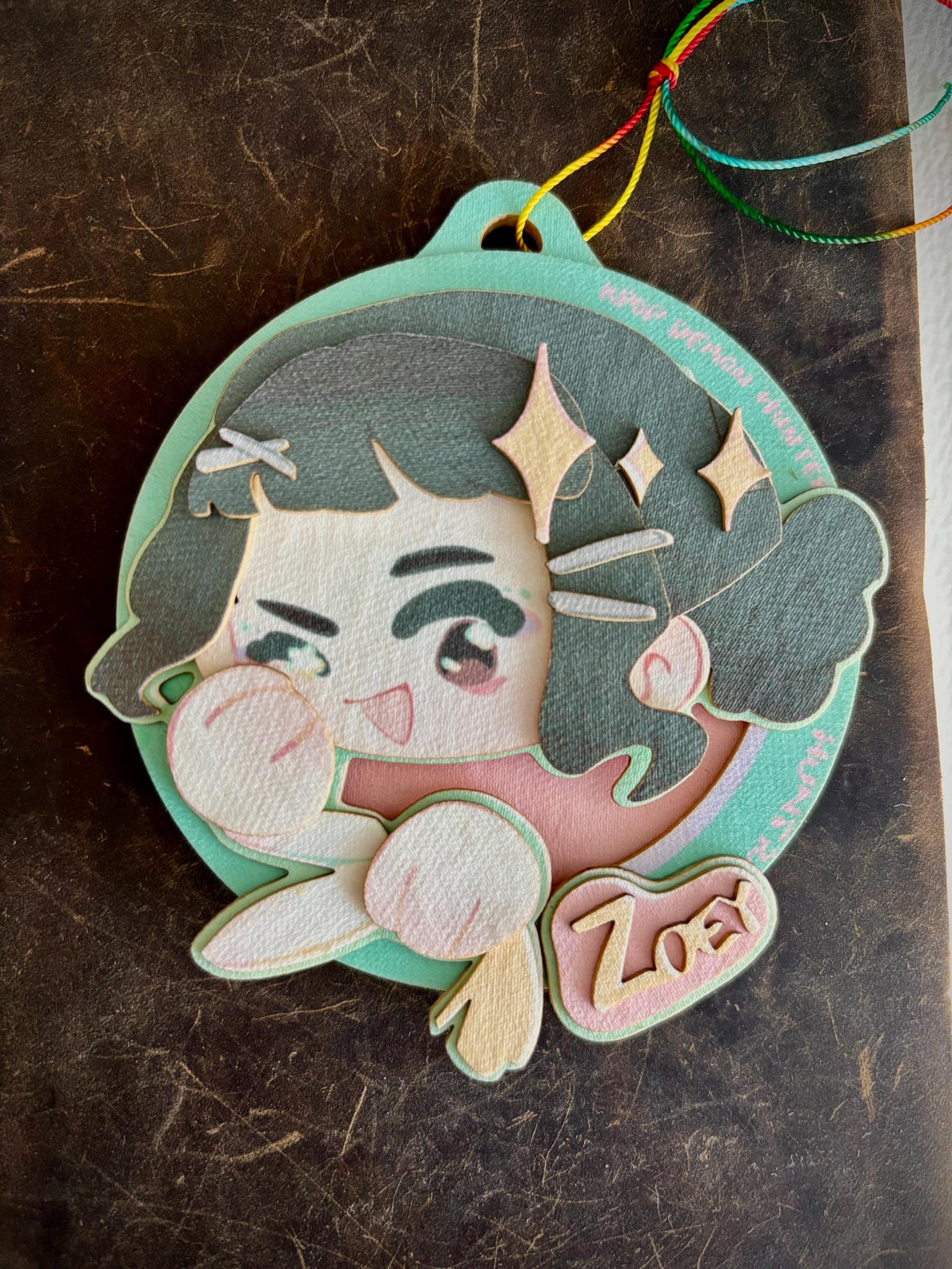 KDH | Huntrix | paper biscuit, charm/ornament | ~10x9cm
