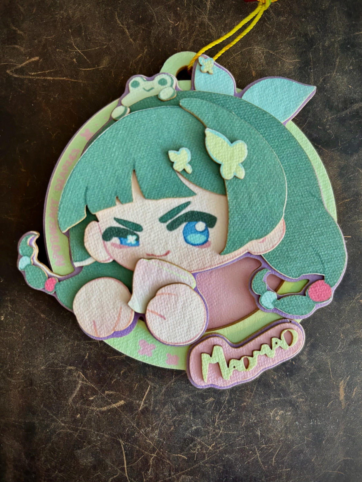 Maomao Jinshi | paper biscuit, charm/ornament | ~10x9cm