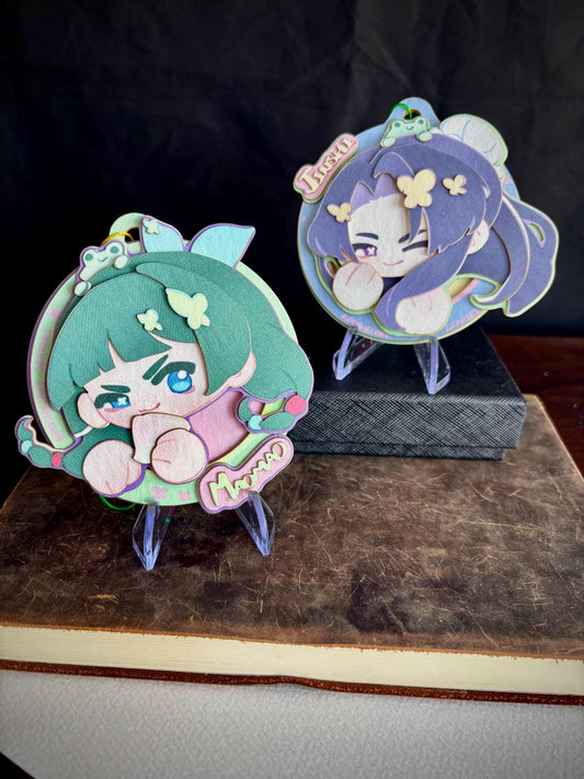 Maomao Jinshi | paper biscuit, charm/ornament | ~10x9cm