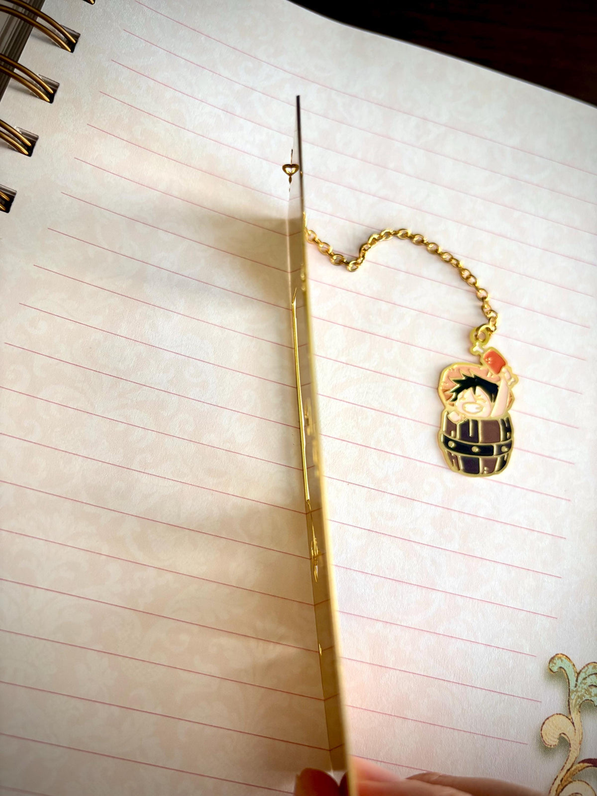 Pirate King inspired | anime | Enamel Bookmark / Charm | 11x4cm