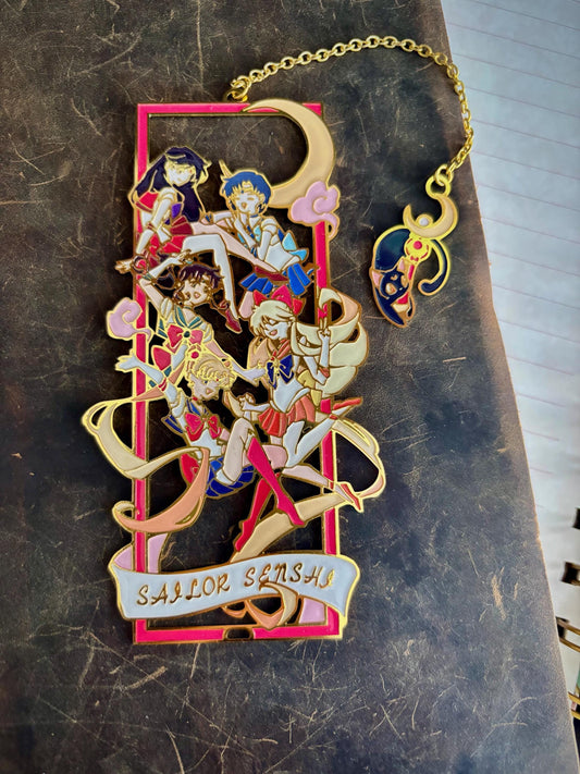 Sailor Senshi inspired | magical girls | Enamel Bookmark / Charm | 11x4cm