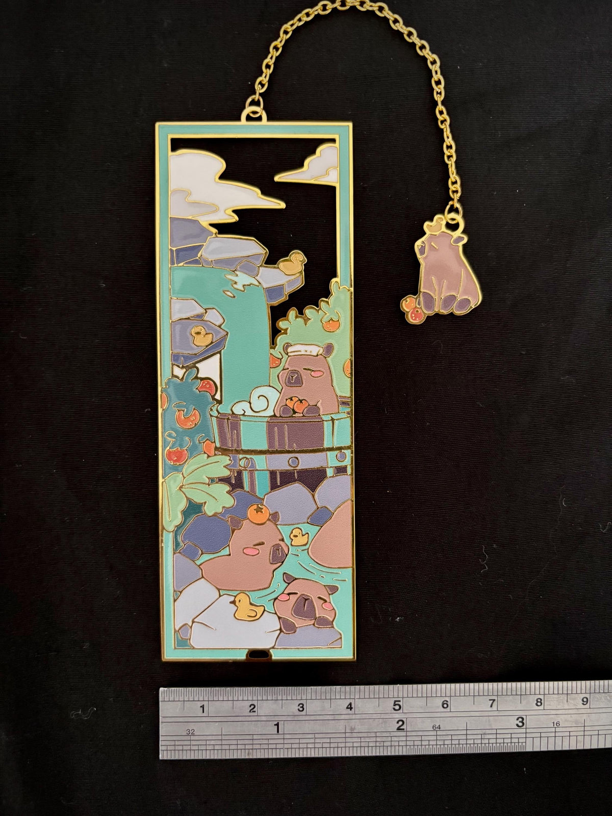 Capybaras | original design | Enamel Bookmark / Charm | 11x4cm