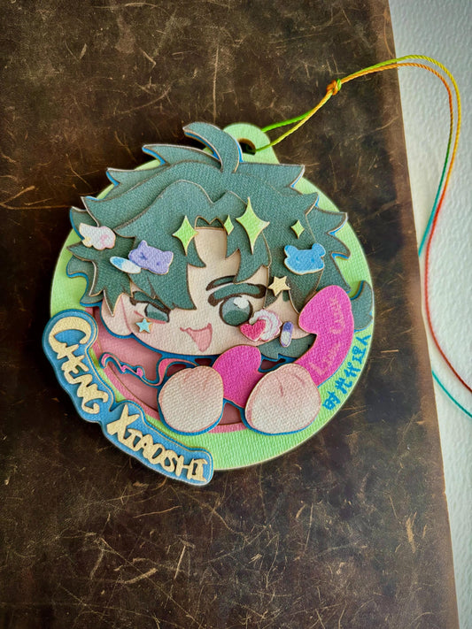CXS | link click | paper biscuit, charm/ornament | ~10x9cm
