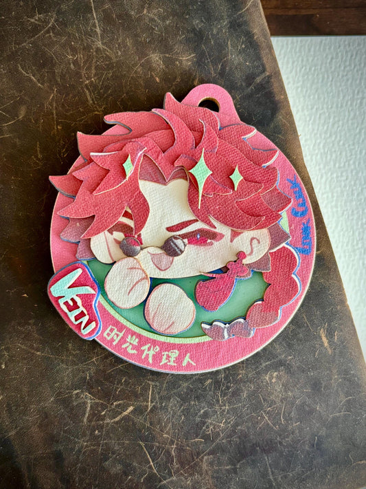 Vein | link click | paper biscuit, charm/ornament | ~10x9cm
