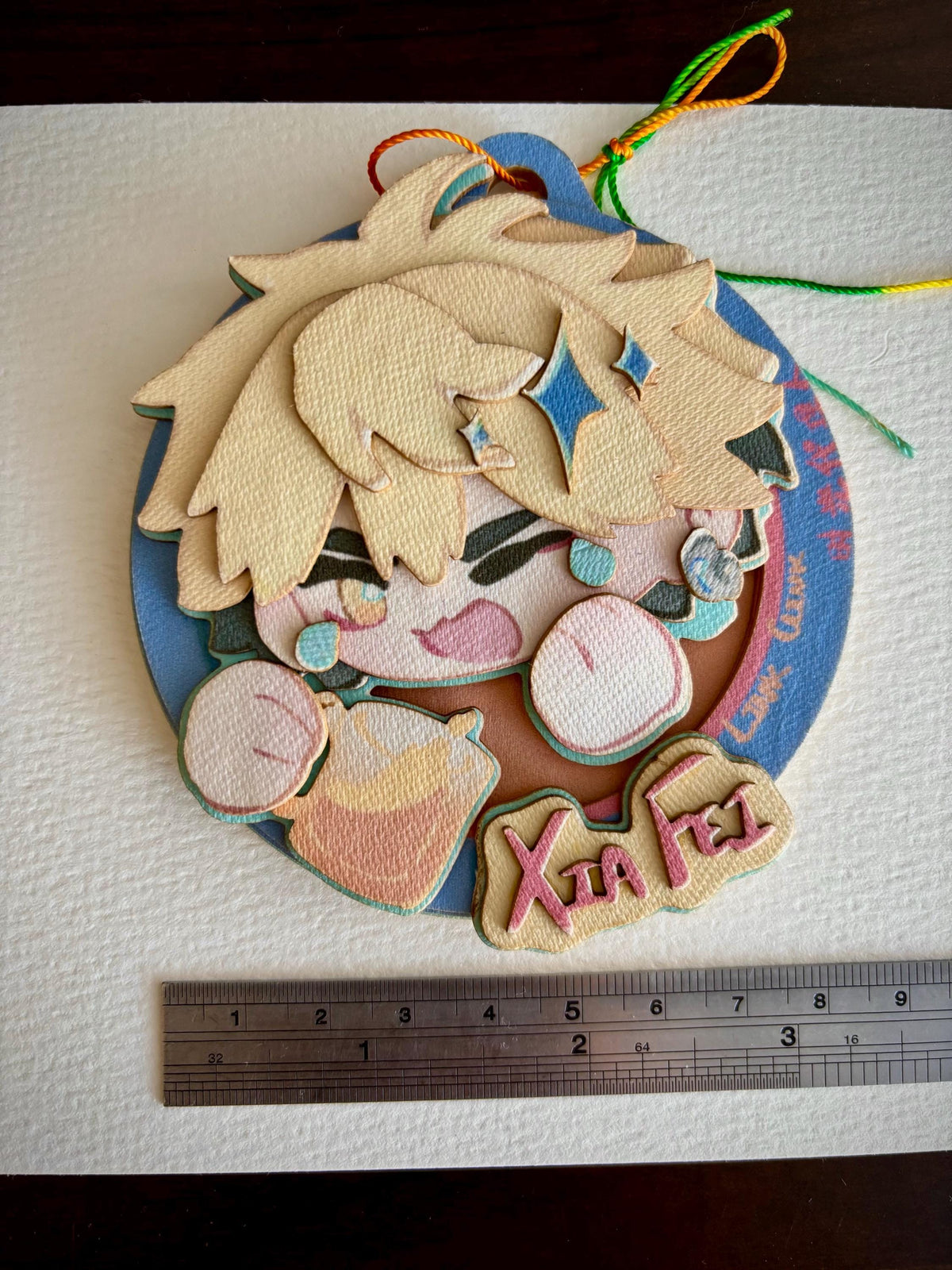 XF | link click | paper biscuit, charm/ornament | ~10x9cm