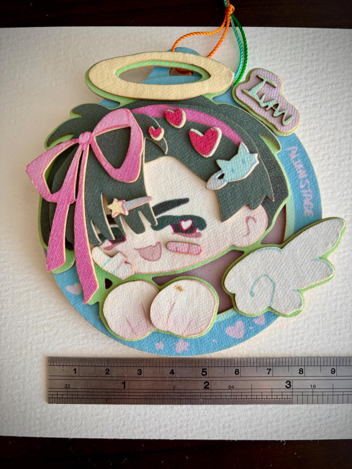 Ivan | ALNST | paper biscuit, charm/ornament | ~10x9cm