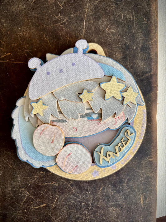 Xavier ShenXingHui | LADS | paper biscuit, charm/ornament | ~10x9cm