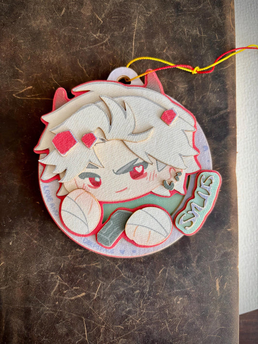 Sylus QinChe | LADS | paper biscuit, charm/ornament | ~10x9cm