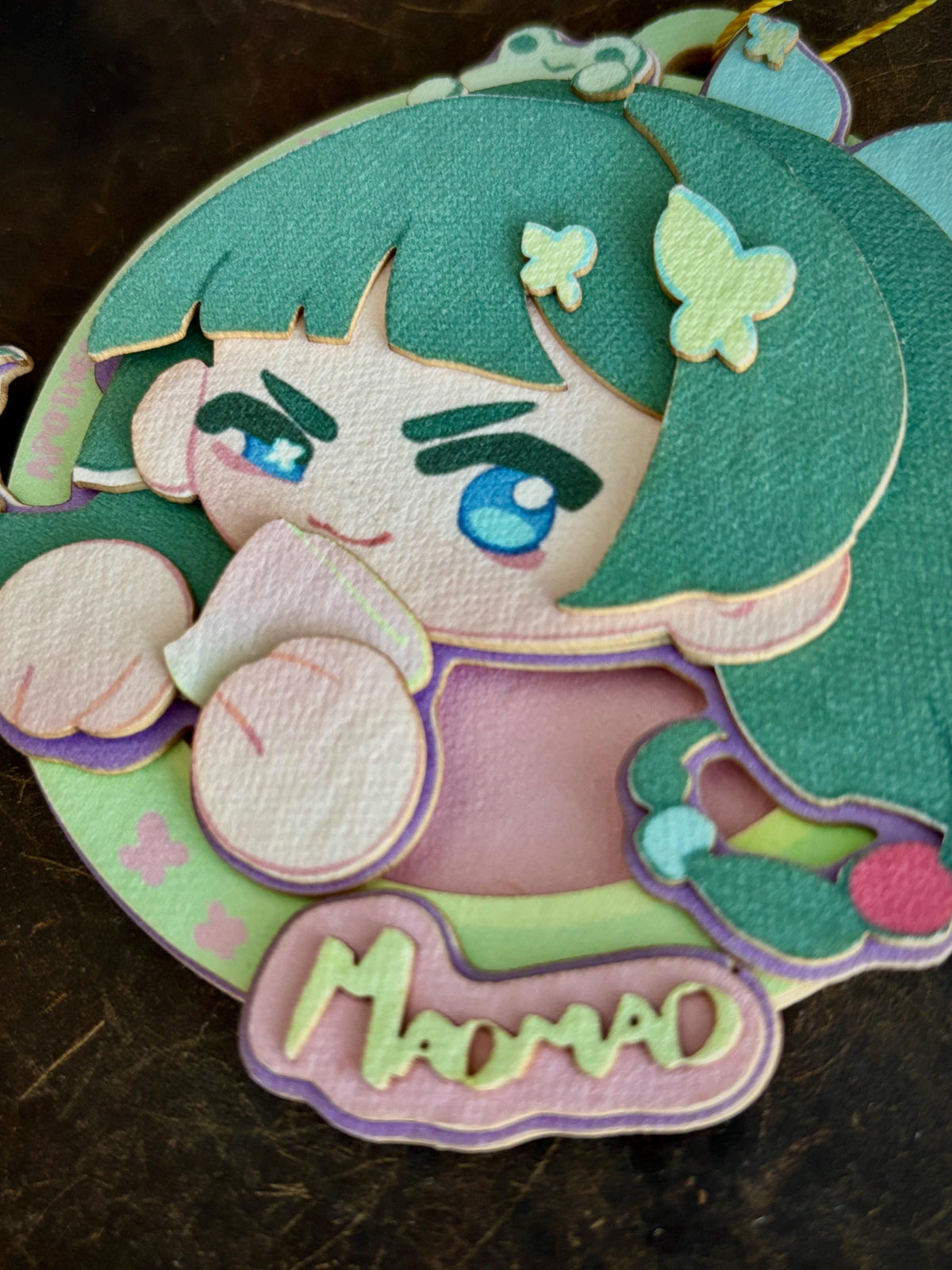Maomao Jinshi | paper biscuit, charm/ornament | ~10x9cm